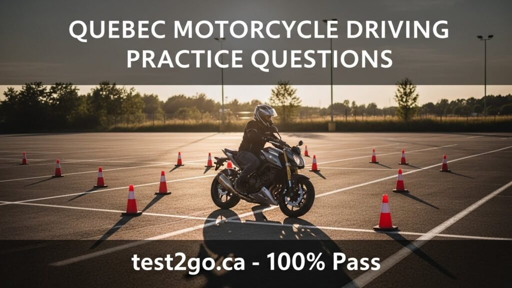 Quebec Motorcycle rules Practice Questions