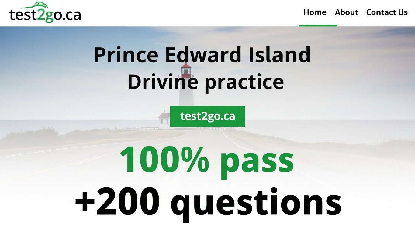 PEI driving written test practice questions and answers