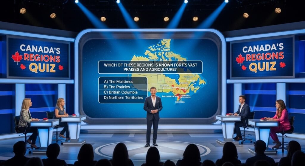 Canada's regions questions quiz