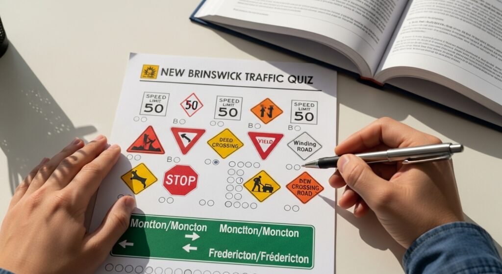 Traffic sign quiz New Brunswick