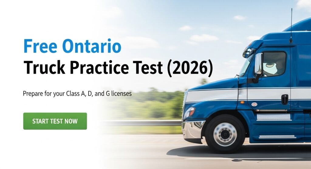 Free Ontario Truck practice Test 2026