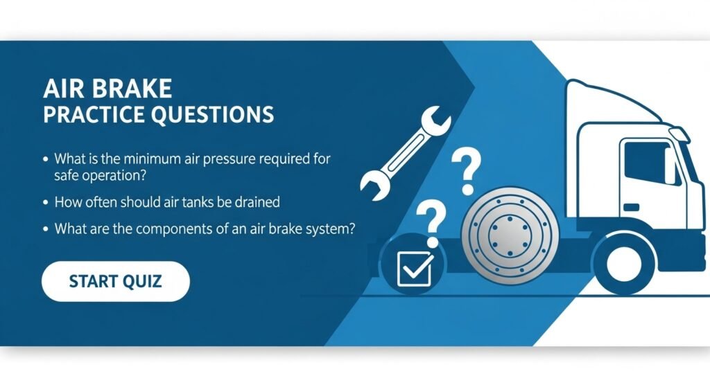 Air brake test questions and Answers